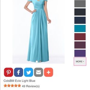 Bridesmaid dress, new, sky blue 12